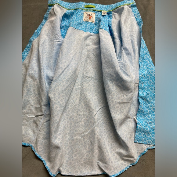 Marti Kat Shirt Mens Small Blue Short Sleeve Button Up Geometric Beach Vacation - Picture 11 of 11